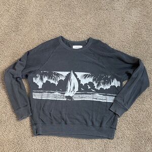 THE GREAT. | Graphic Sailboat Print Sweatshirt | Size 2